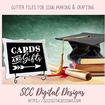 Card and Gifts SVG, DIY Signage for Table for Weddings, Bridal Showers, Baby Showers, Graduation Parties, Anniversary Get Togethers