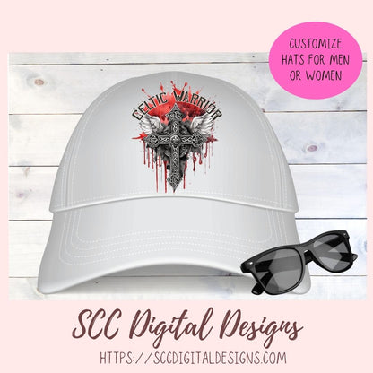 Celtic Warrior Sublimation Design, Viking Warrior Cross Clipart, DIY Empowering Apparel and Home Decor for Girlfirend or Boyfriend