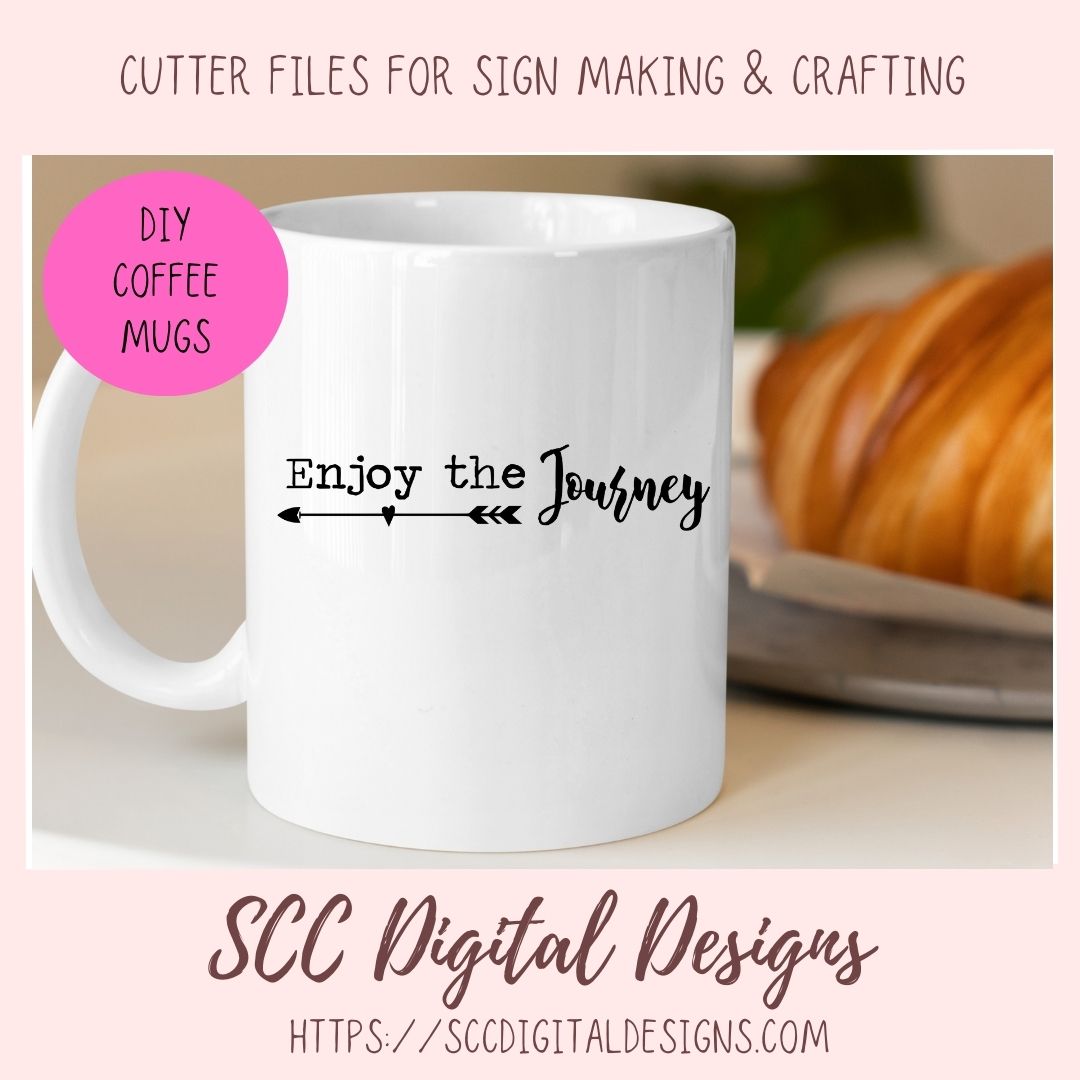 Choose Happy SVG Mini Bundle, Focus on the Good, Be Still and Know Inspirational Wall Art for Mom, Enjoy the Journey Farmhouse Sign Decor