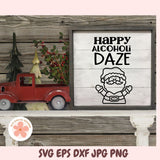 Christmas Cheer SVG Mini Bundle, Funny Holiday Booze Quote PNGs & Wine Bottle Gift Tag Designs