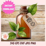 Christmas Cheer SVG Mini Bundle, Funny Holiday Booze Quote PNGs & Wine Bottle Gift Tag Designs