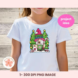 Christmas Cocoa Gnome Sublimation Clipart, Santa Gnome Hot Chocolate PNG, DIY Christmas T-Shirts, Printables & Gifts for Mom