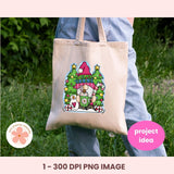 Christmas Cocoa Gnome Sublimation Clipart, Santa Gnome Hot Chocolate PNG, DIY Christmas T-Shirts, Printables & Gifts for Mom