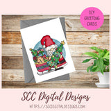 Christmas Tree Santa Sublimation Clipart 1 - 300 dpi png image