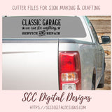 Classic Garage SVG, We Can Fix Anything, Service and Repair, Wall Decor for Dad for Father's Day, Mechanic Shop Sign, Classic Car Lover Gift