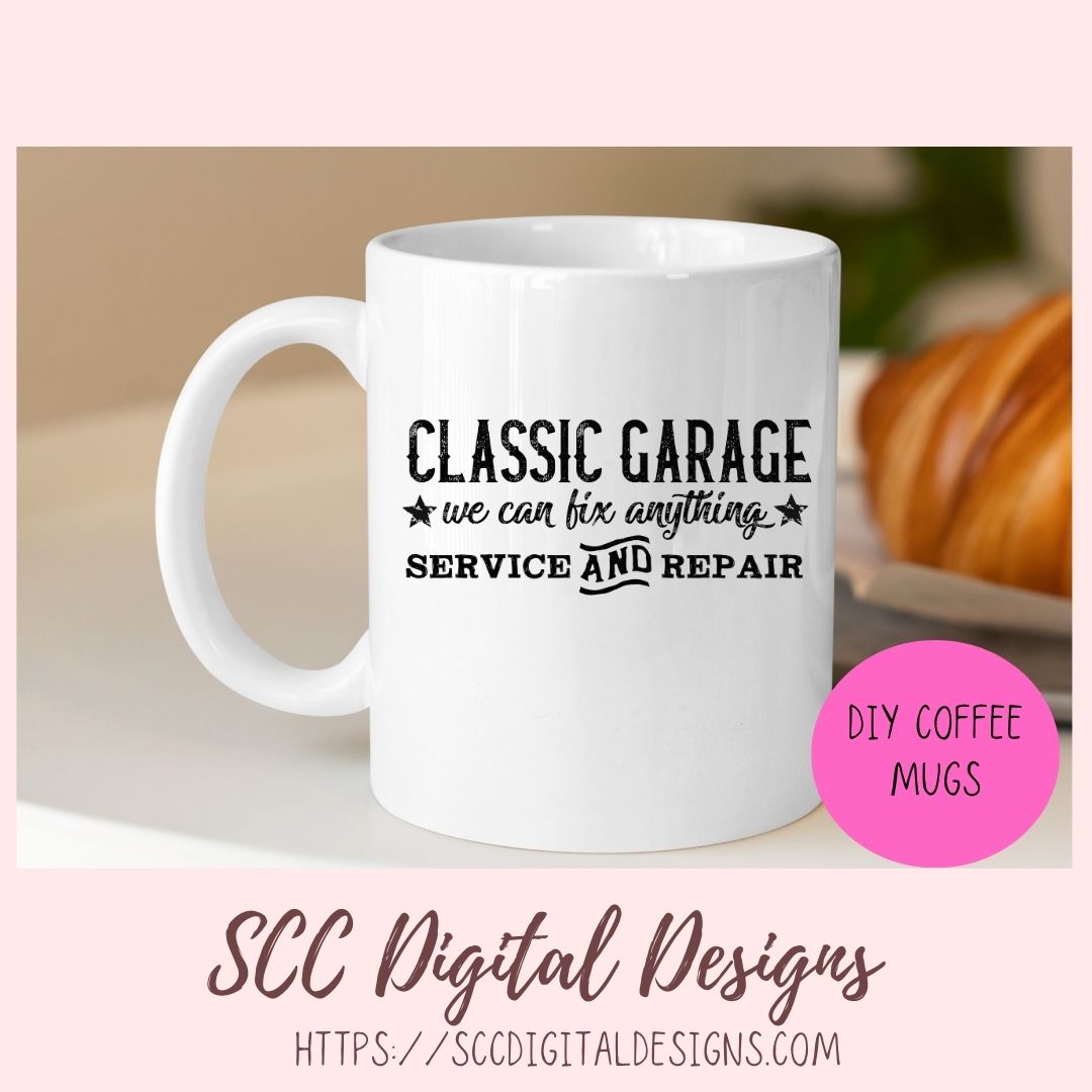 Classic Garage SVG, We Can Fix Anything, Service and Repair, Wall Decor for Dad for Father's Day, Mechanic Shop Sign, Classic Car Lover Gift