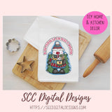 Cute Winter Snowman Clipart - Cute Snow Man Christmas Cocoa Mug & Christmas Tree, DIY Christmas Cards Stickers and Home Decor Wall Art