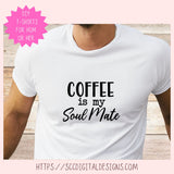 Coffee SVG, Coffee Is My Soulmate Quote, Caffeine Addict PNG, Funny Coffee Vinyl Cut File for Cricut & Silhouette, Coffee Lover Design