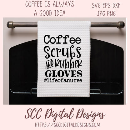 Coffee Scrubs and Rubber Gloves SVG 1 design in svg eps dxf jpg png formats