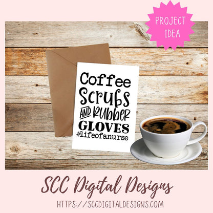 Coffee Scrubs and Rubber Gloves SVG 1 design in svg eps dxf jpg png formats