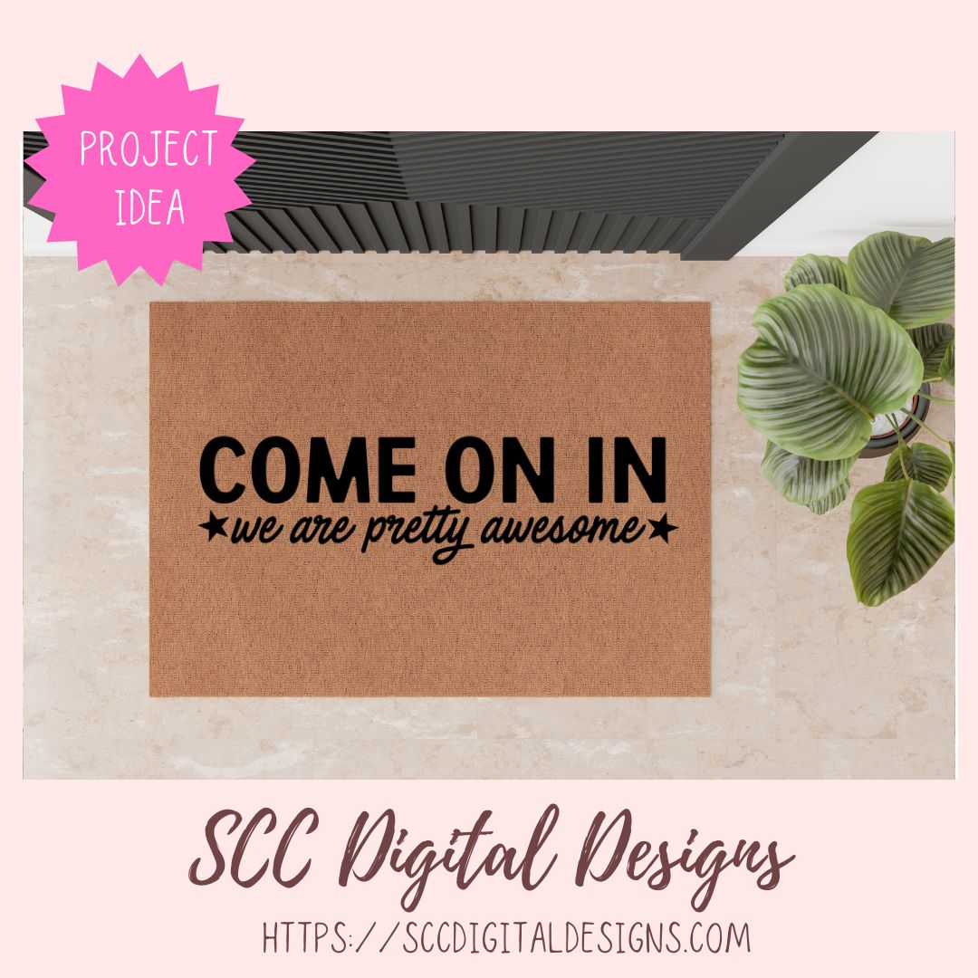 Come on In SVG Door Mat Design
1 design in svg eps dxf jpg png formats