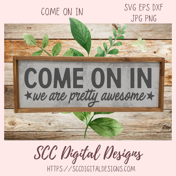 Come on In SVG Door Mat Design
1 design in svg eps dxf jpg png formats