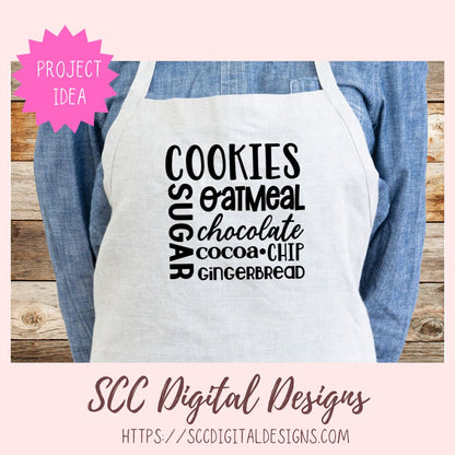 Christmas Cookies SVG - 1 design in svg eps dxf jpg png formats