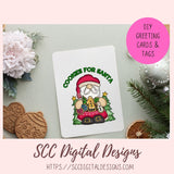 Cookies for Santa Christmas Clipart, Festive Gingerbread, Snowman & Sugar Cookie Sublimation PNG Bundle