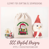 Cookies for Santa Christmas Clipart, Festive Gingerbread, Snowman & Sugar Cookie Sublimation PNG Bundle