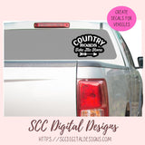 Country Roads Sticker SVGs, Queen of The Campsite PNG DIY Adventure Bound Sign Mountain Wanderer Digital & Printable Sticker Designs
