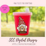 Dog Lover Gnome Clipart 6 designs in 300 dpi png format border collie dog poodle yorkshire terrier