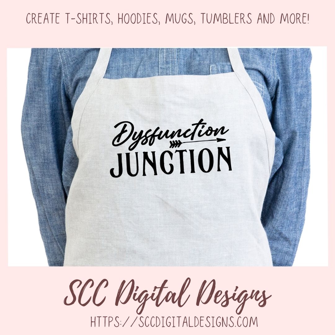 Dysfunction Junction SVG, Front Door Welcome Mat for Mom, Farmhouse Sign Decor for Couples, Sarcastic T-Shirt for Girfriend, Funny Wall Art