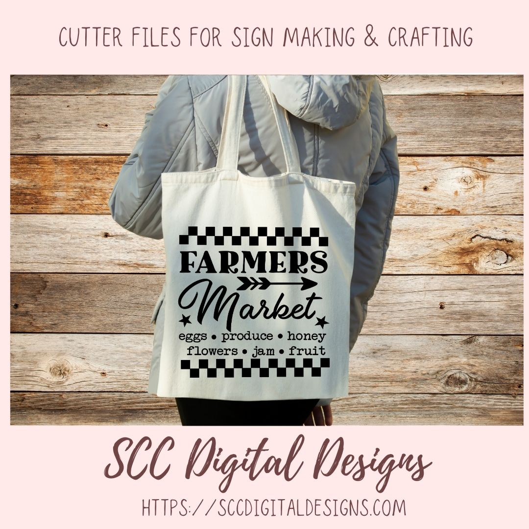 Farmers Market SVG, Eggs Produce Honey, Flowers Jam Fruit, Farmhouse Wall Decor for Girlfriend, Farm Fresh Roadside Stand Sinage for Mom