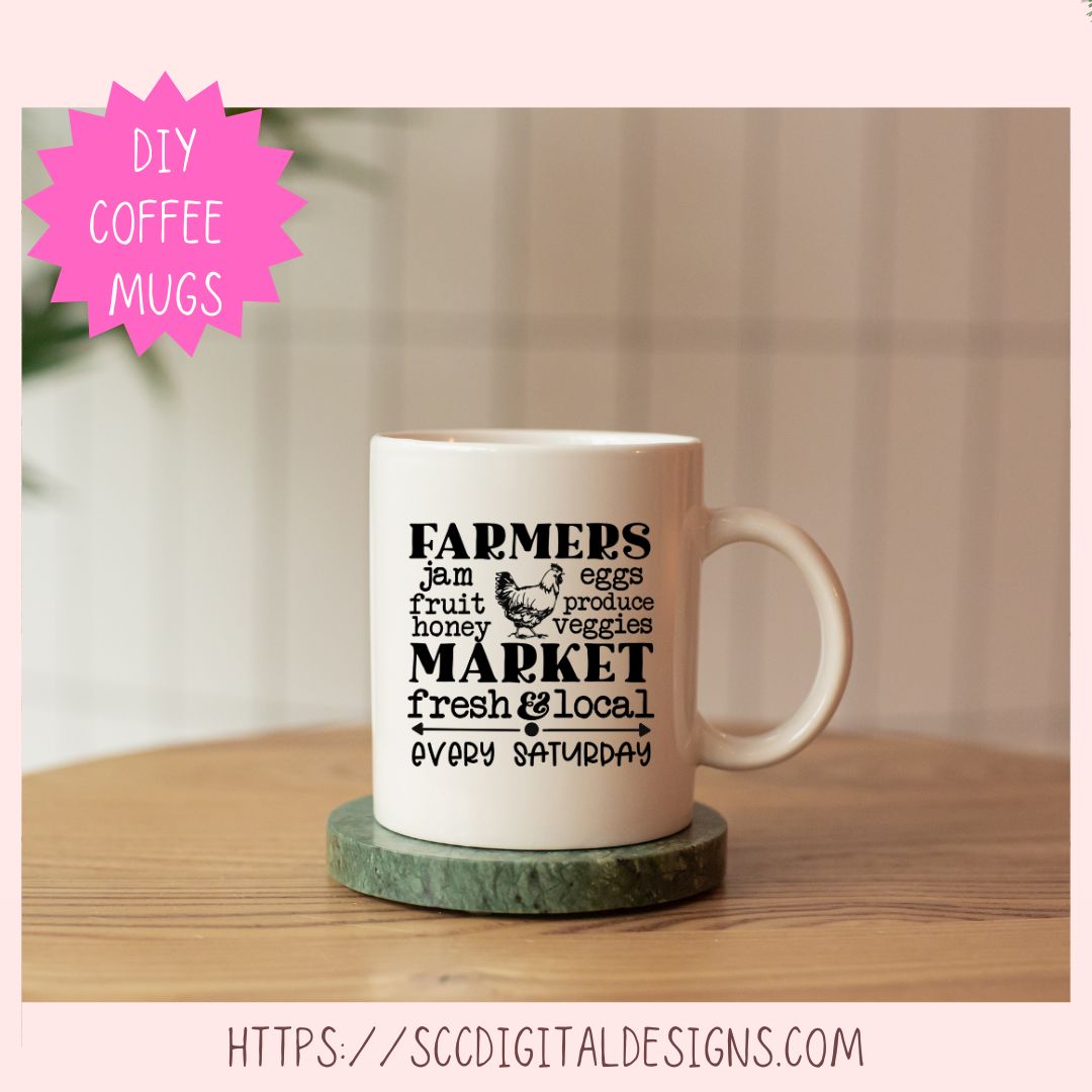 Farmer’s Market SVG, Shop Farm Fresh & Local Sign, Farmhouse Home Décor Cut File, Agriculture Produce & Egg Market SVG for Cricut & Silhouette