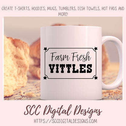 Farm Fresh Mini Bundle SVG, Farm Fresh Vittles Farmhouse Decor For Mom, Barn Sweet Barn T-Shirt for Girlfriend, Farm Fresh Chicken Crossing