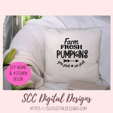 Farm Fresh Pumpkins SVG, You Pick, We Pick Farmhouse Decor for Girlfriend, Autumn Wall Art for Mom, Thanksgiving PNG, Fall Pumpkin Patch