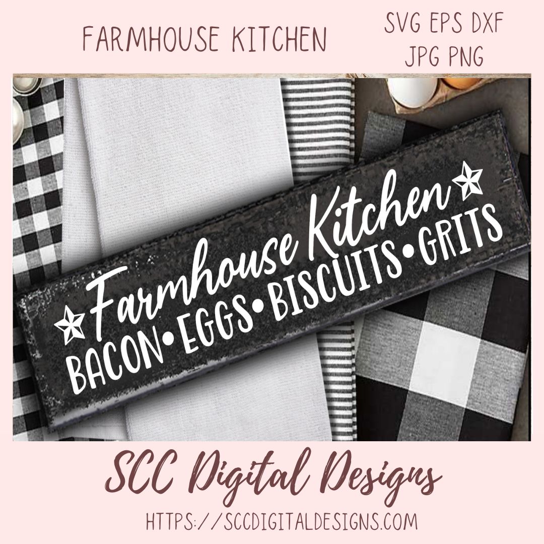 Farmhouse Kitchen SVG  1 design in svg eps dxf jpg png formats