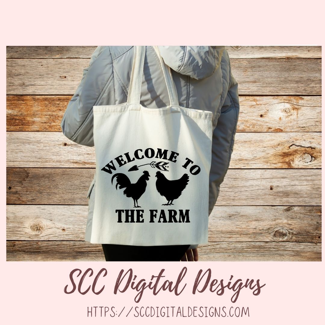 Farmhouse Kitchen SVG Mini Bundle, Welcome to Fur Kitchen, Farmhouse Kitchen Sign, Welcome to the Farm, Farm Fresh Bacon & Eggs Gift for Mom