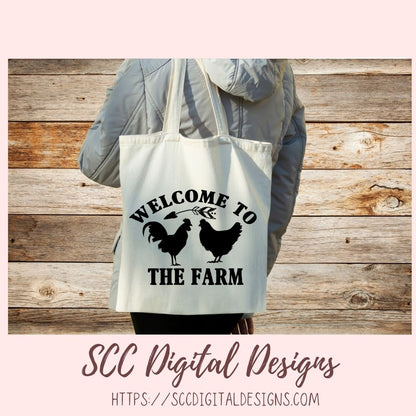 Farmhouse Kitchen SVG Mini Bundle, Welcome to Fur Kitchen, Farmhouse Kitchen Sign, Welcome to the Farm, Farm Fresh Bacon & Eggs Gift for Mom