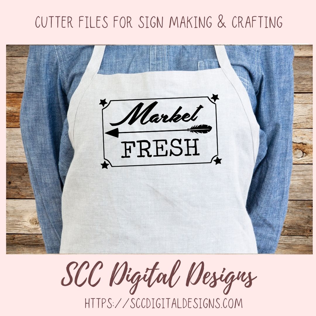 Farm to Fork SVG Mini Bundle, Market Fresh Support Your Local Farmers Farmers Market, DIY Farmhouse Home Decor with Cricut for Mom
