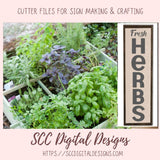 Fresh Herbs SVG, Farmhouse Kitchen Decor for Girlfriend, DIY Farmers Market Sign, Farm Life Garden, Plant Lover Gift, Instant Download