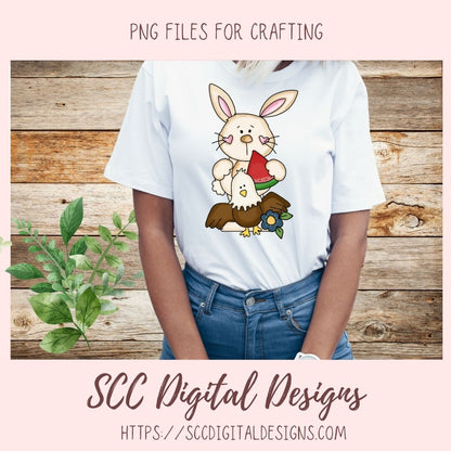 Cute Rabbit PNG, Land That I Love Clipart, Americana Red White & Blue Flag, Bald Eagle, July 4th Patriotic Independence Day Clip Art