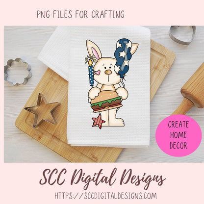 Cute Rabbit PNG, Land That I Love Clipart, Americana Red White & Blue Flag, Bald Eagle, July 4th Patriotic Independence Day Clip Art