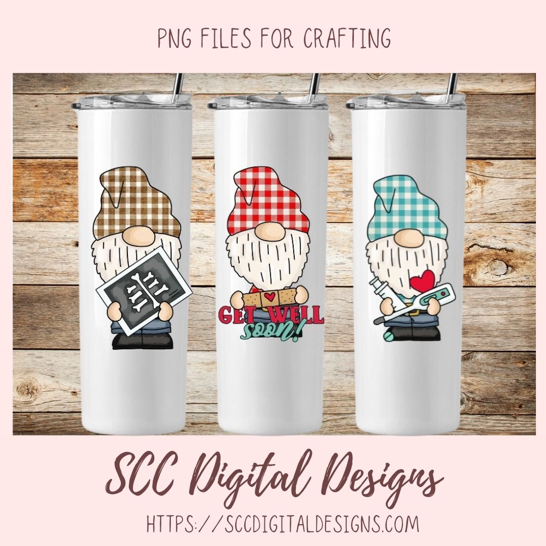 Get Well Soon Clip Art, Medical Chart, Xray, Coffee Cup Clipart, Cute Gnome PNG for Stickers for #1 Nurse, DIY Doctor Thank You Cards