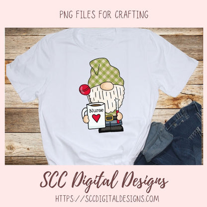 Get Well Soon Clip Art, Medical Chart, Xray, Coffee Cup Clipart, Cute Gnome PNG for Stickers for #1 Nurse, DIY Doctor Thank You Cards