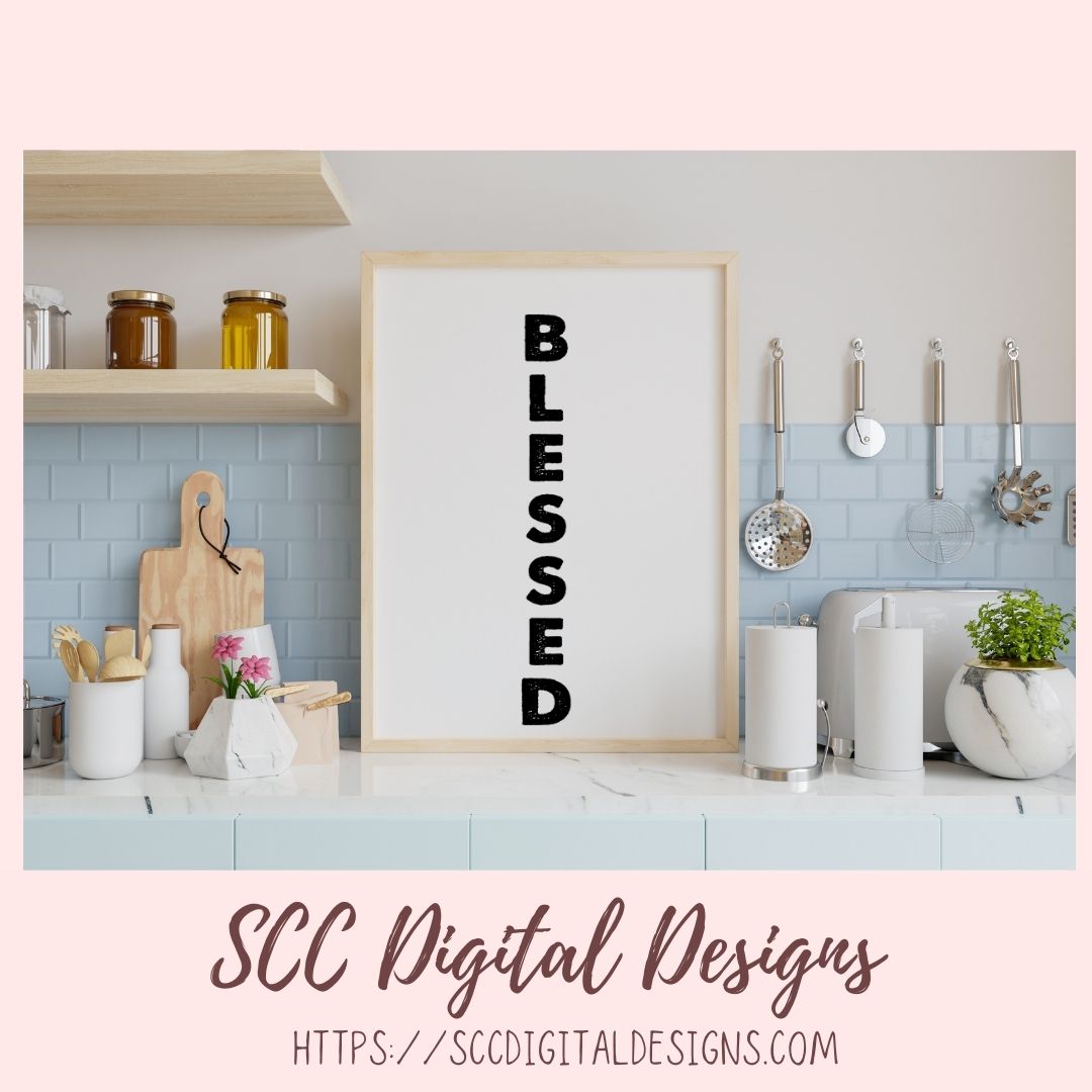 Give Thanks Vertical SVG Sign Bundle, Blessed, Thankful, Welcome Turkeys, We are Thankful, Farmhouse Wall Art for Mom, Thanksgiving Decor