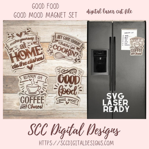  Funny Kitchen Magnet SVG Set