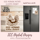 Rooster Magnet SVG 1 design in svg laser ready format