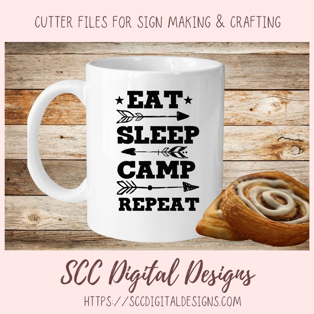 Happy Campers SVG Bundle, Adventure Awaits Glamper Wall Art for Mom, Welcome to our Firepit Glamping Flag for Girlfriend, Camping Quotes PNG