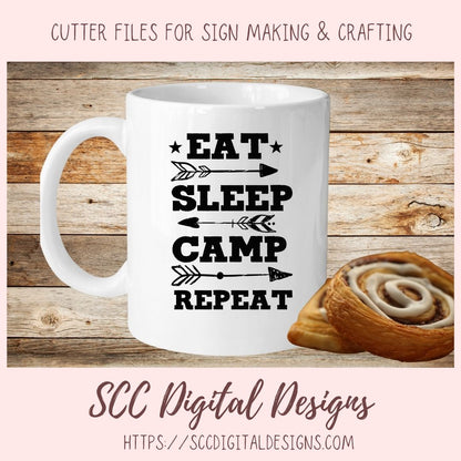 Happy Campers SVG Bundle, Adventure Awaits Glamper Wall Art for Mom, Welcome to our Firepit Glamping Flag for Girlfriend, Camping Quotes PNG