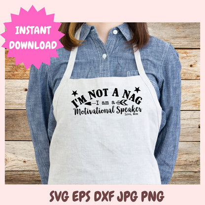 I'm Not a Nag SVG  1 design in svg eps dxf jpg png formats