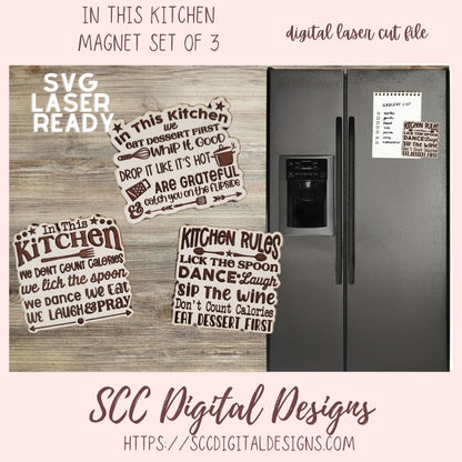 Kitchen Quote Laser SVG Collection
3 designs in laser svg format