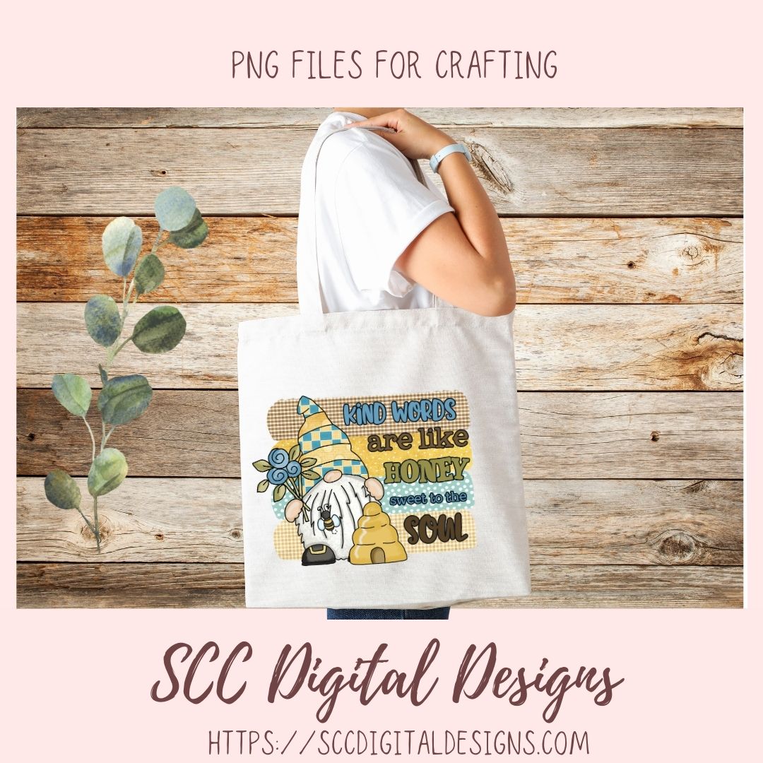 Bee Gnome Clipart for Stickers 6 designs in 300 dpi png format