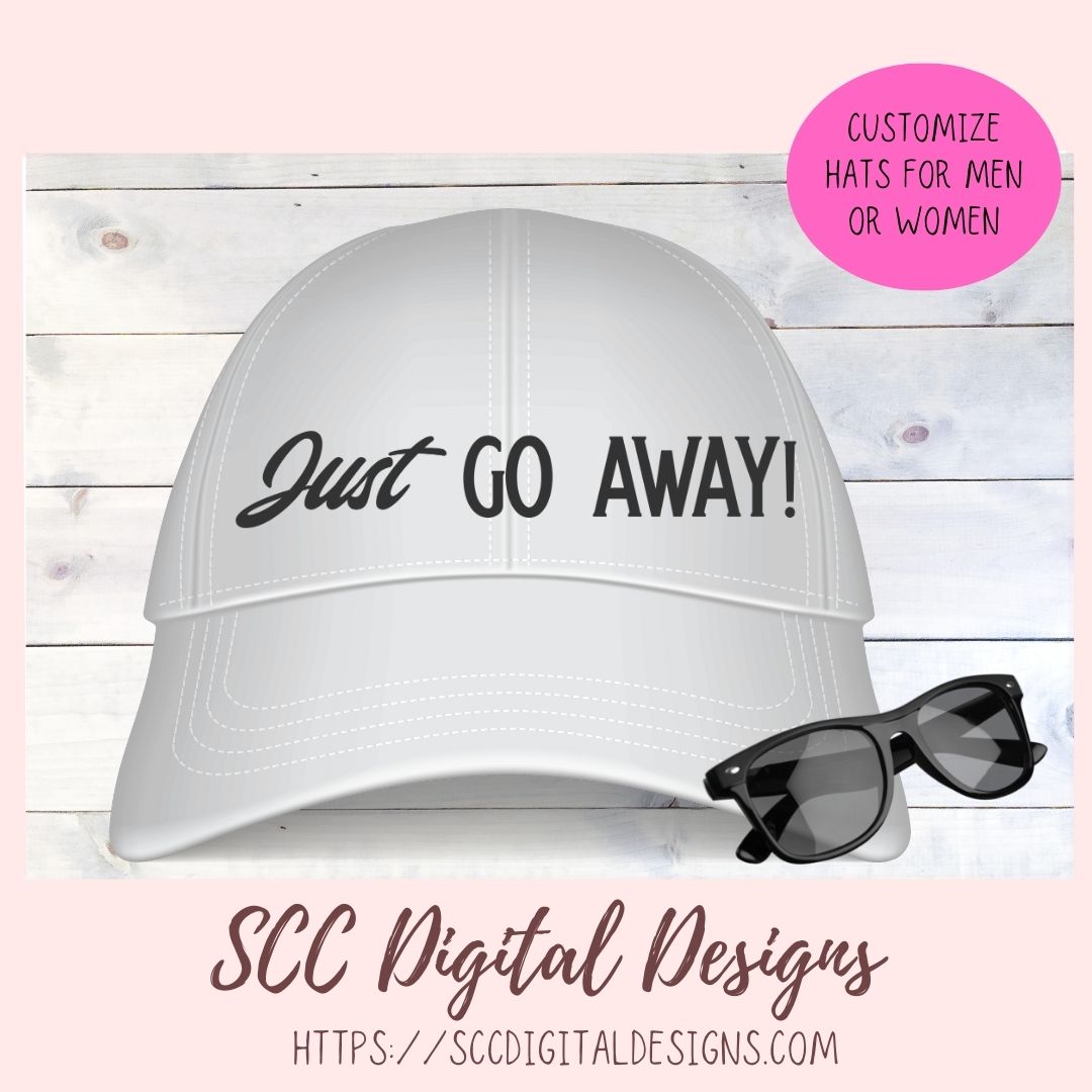 Just Go Away Sign SVG, DIY Gift for Mom Funny Welcome Door Hanger, Humourous Farmhouse Decor Welcome Mat for Girlfriend, Front Porch Sign 