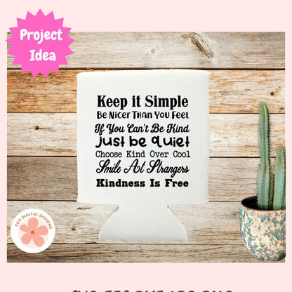 Motivational quote card on a wooden surface with a cactus plant.