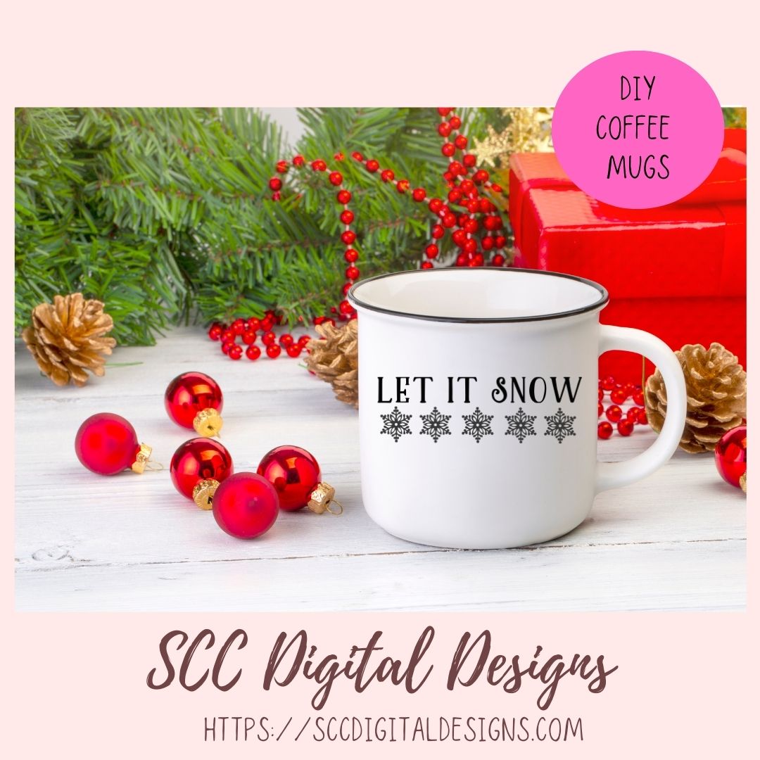 Kisses from Heaven SVG Mini Bundle, Let it Snow Sign, Baby it's Cold Outside PNG, Snowflakes are Kisses from Heaven Memorial Gift for Her
