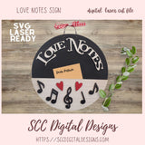 Love Notes Sign Laser SVG 1 design in svg laser format