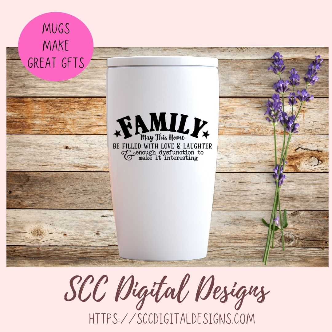 Family SVG, May This Home Be Filled With Love & Laughter Farmhouse Sign for Mom, House Warming Gift for Couple, Instant Download Designs for Cricut