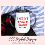 Mommy's Little Valentine SVG, DIY Unisex Child's Valentine Day T-Shirt, Cricut Design for Pregnant Mom Announcement Shirt, Gift for Baby