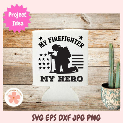 My Firefighter My Hero SVG, First Responder Png, Fire Rescue SVG for Mother's Day Gift, Fireman Father's Day Gift, Bumper Sticker Cut file